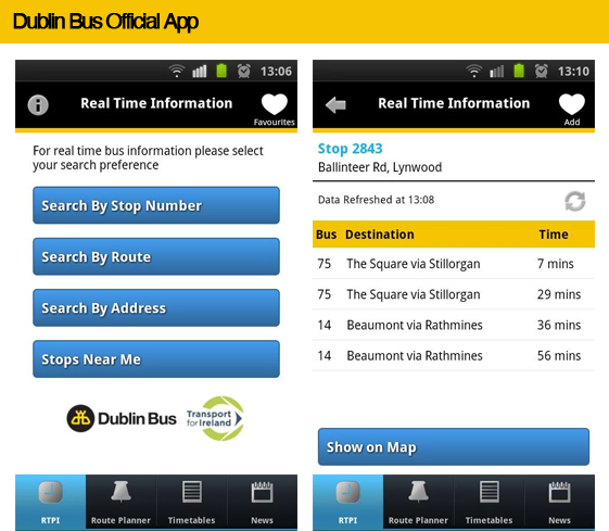 Dublin Bus App