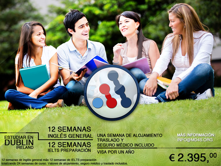 12 semanas - Inglés General + 12 Semanas IELTS Preparación Una semana de alojamiento, translado y seguro médio incluído Visa por un año  Precio en Euro: 2.395,00
