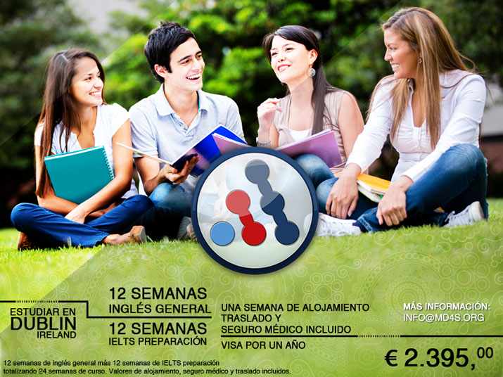 12 semanas - Inglés General + 12 Semanas IELTS Preparación Una semana de alojamiento, translado y seguro médio incluído Visa por un año  Precio en Euro: 2.395,00